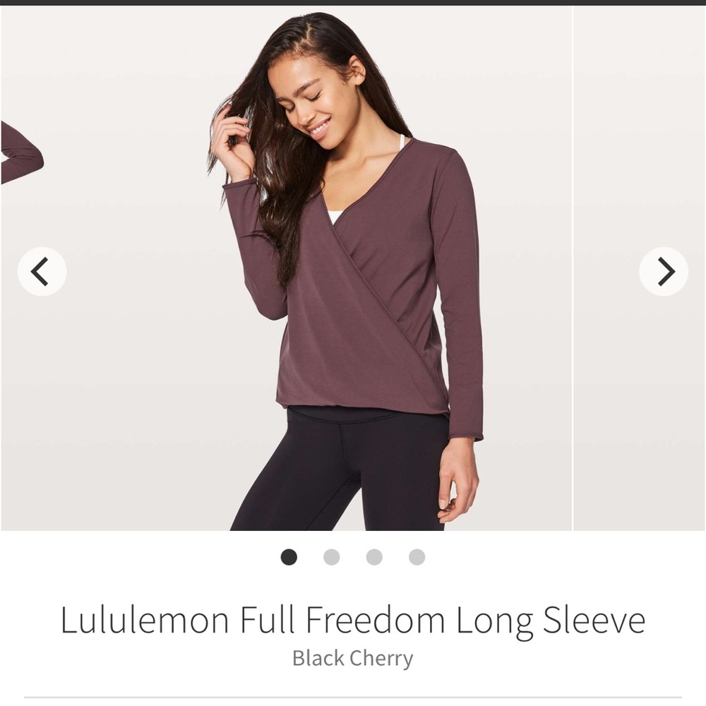 Lululemon Full Freedom long sleeve top sz 6